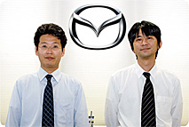 【写真】ITソリューション本部 先行IT調査チーム リーダー 赤井 貴裕 様(左) 知的財産部 知財グループ 竹田 康二 様(右)