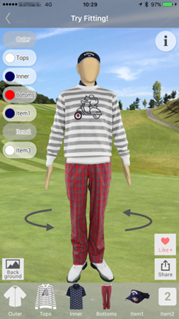 図:CALLAWAY APPARELキャンペーン画面の一例(1)