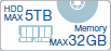 HDD MAX5TB Memory32GB
