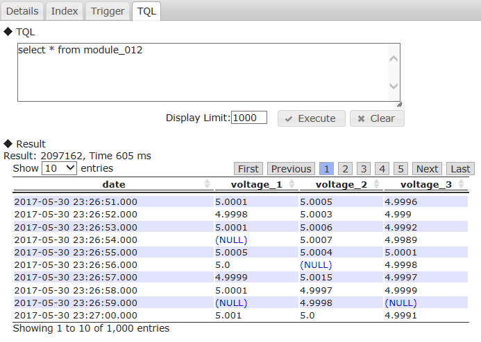 TQL screen