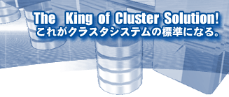 The King of Cluster Solution！〜これがクラスタシステムの標準になる。