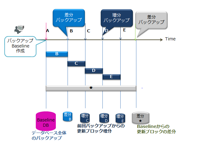 差分・増分バックアップ