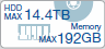 HDD MAX14.4TB Memory192GB