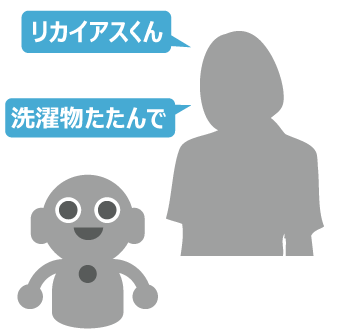 離れたスタッフ間の会話をリアルタイムで共有のイメージ画像